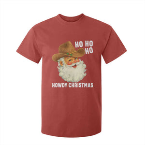 Cowboy Santa Christmas T Shirt For Kid Ho Ho Ho Howdy Christmas TS14 Red Print Your Wear