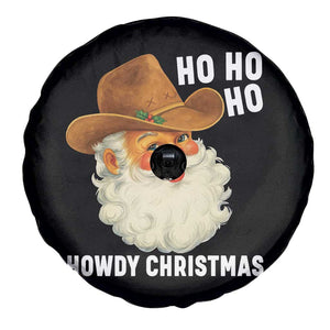 Cowboy Santa Christmas Spare Tire Cover Ho Ho Ho Howdy Christmas TS14 Print Your Wear
