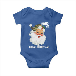 Camo Santa Christmas Baby Onesie Ho Ho Ho Hooah Christmas TS14 Royal Blue Print Your Wear