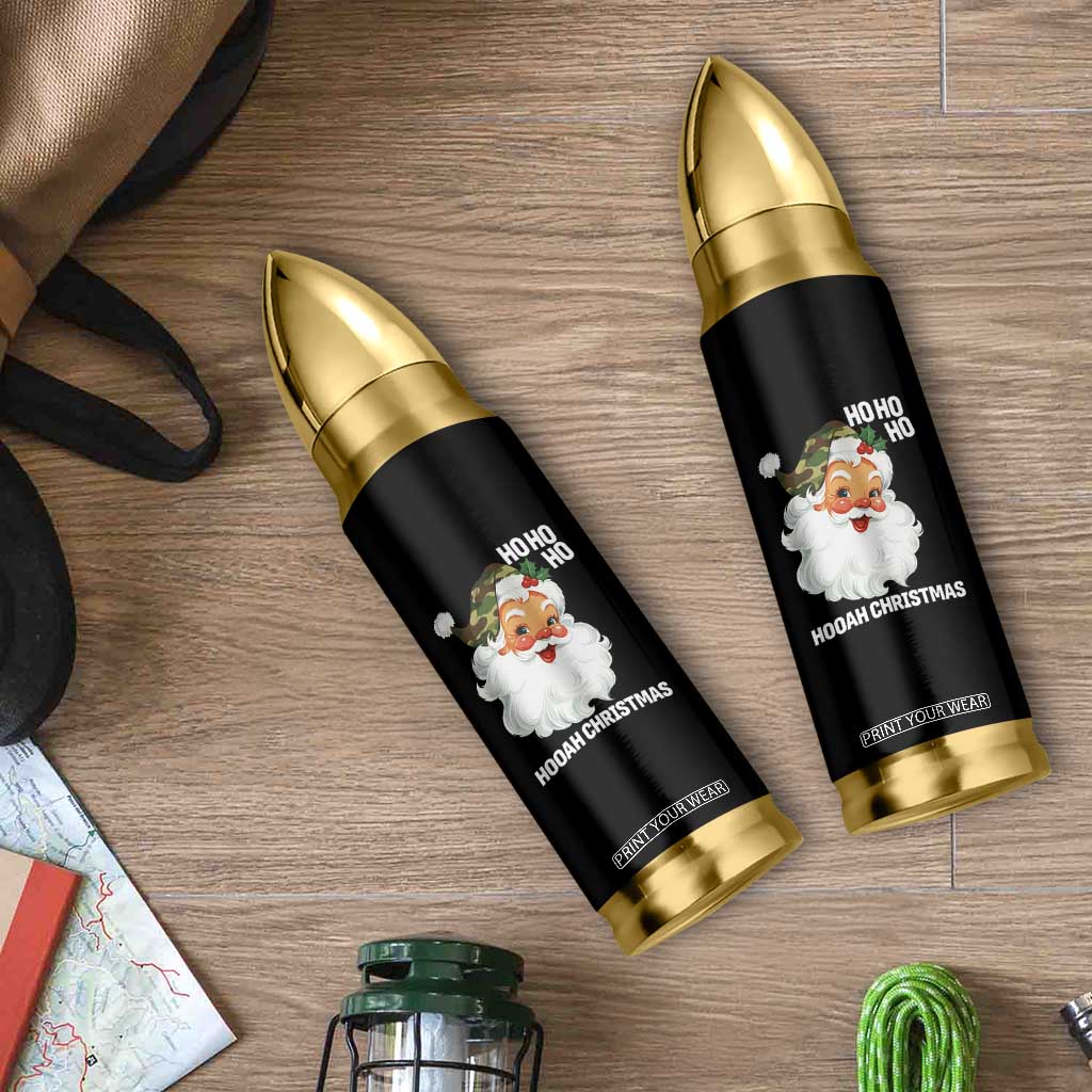 Camo Santa Christmas Bullet Tumbler Ho Ho Ho Hooah Christmas TS14 Print Your Wear