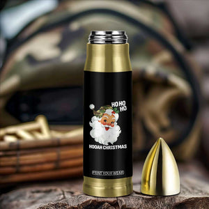 Camo Santa Christmas Bullet Tumbler Ho Ho Ho Hooah Christmas TS14 Print Your Wear