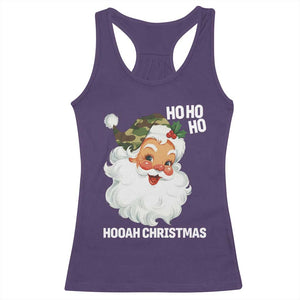 Camo Santa Christmas Racerback Tank Top Ho Ho Ho Hooah Christmas TS14 Purple Print Your Wear