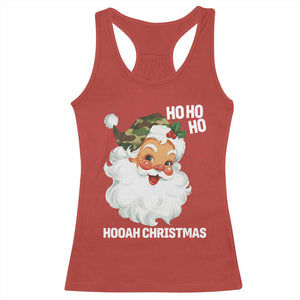 Camo Santa Christmas Racerback Tank Top Ho Ho Ho Hooah Christmas TS14 Red Print Your Wear