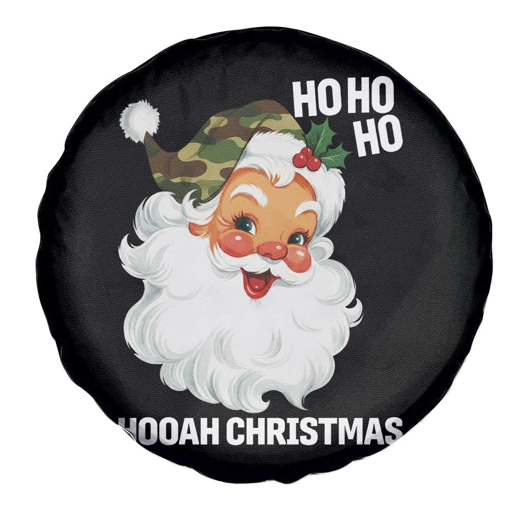 Camo Santa Christmas Spare Tire Cover Ho Ho Ho Hooah Christmas TS14 Print Your Wear
