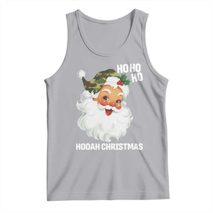 Camo Santa Christmas Tank Top Ho Ho Ho Hooah Christmas TS14 Athletic Heather Print Your Wear