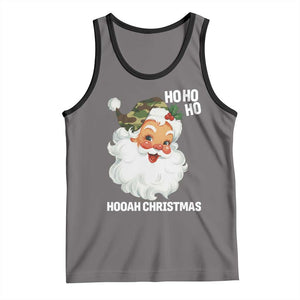 Camo Santa Christmas Tank Top Ho Ho Ho Hooah Christmas TS14 Deep Heather Black Print Your Wear