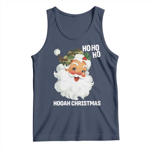 Camo Santa Christmas Tank Top Ho Ho Ho Hooah Christmas TS14 Navy Print Your Wear