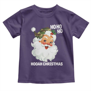 Camo Santa Christmas Toddler T Shirt Ho Ho Ho Hooah Christmas TS14 Purple Print Your Wear