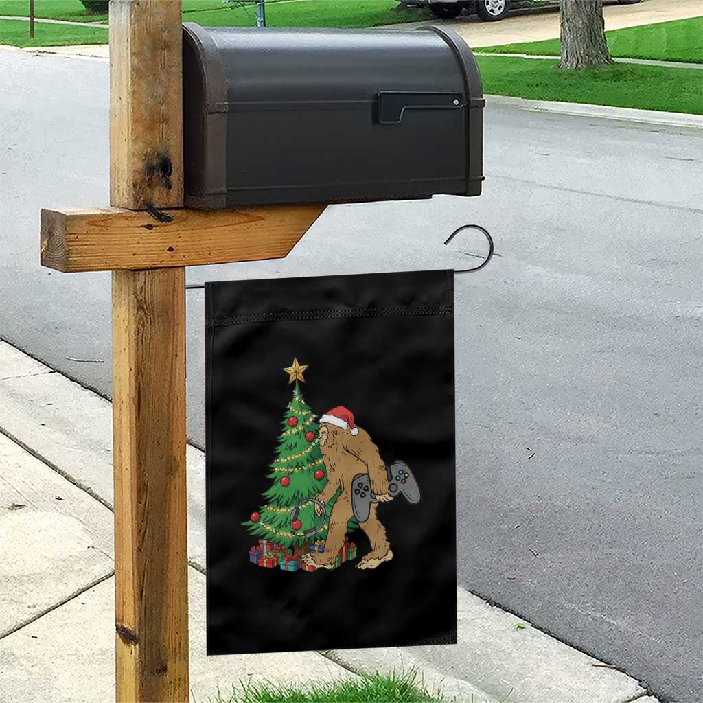 Bigfoot Gamer Christmas Garden Flag Funny Sasquatch Gaming Xmas TS14 Print Your Wear