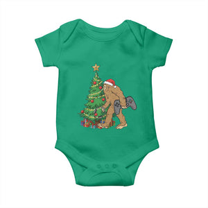 Bigfoot Gamer Christmas Baby Onesie Funny Sasquatch Gaming Xmas TS14 Irish Green Print Your Wear
