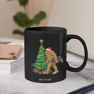 Bigfoot Gamer Christmas Coffee Mug Funny Sasquatch Gaming Xmas TS14 Print Your Wear
