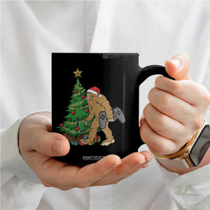 Bigfoot Gamer Christmas Coffee Mug Funny Sasquatch Gaming Xmas TS14 Print Your Wear