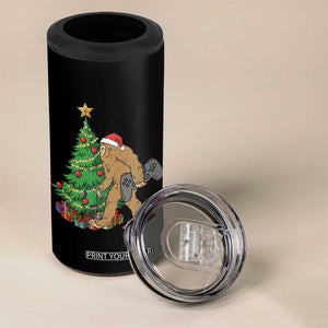 Bigfoot Gamer Christmas 4 in 1 Can Cooler Tumbler Funny Sasquatch Gaming Xmas TS14 Print Your Wear