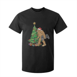 Bigfoot Gamer Christmas T Shirt For Kid Funny Sasquatch Gaming Xmas TS14 Black Print Your Wear