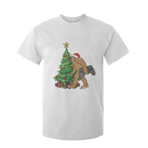 Bigfoot Gamer Christmas T Shirt For Kid Funny Sasquatch Gaming Xmas TS14 White Print Your Wear