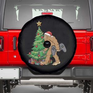 Bigfoot Gamer Christmas Spare Tire Cover Funny Sasquatch Gaming Xmas TS14 Black Print Your Wear
