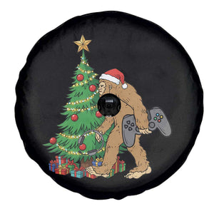 Bigfoot Gamer Christmas Spare Tire Cover Funny Sasquatch Gaming Xmas TS14 Print Your Wear
