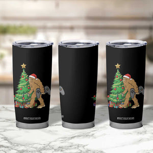 Bigfoot Gamer Christmas Tumbler Cup Funny Sasquatch Gaming Xmas TS14 Print Your Wear