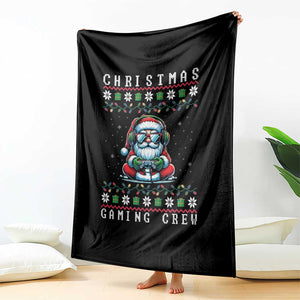 Santa Claus Gamer Throw Blanket Christmas Gmaing Crew TS14 Print Your Wear
