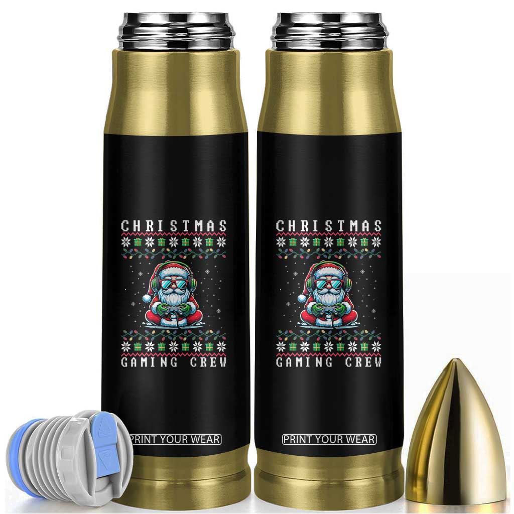 Santa Claus Gamer Bullet Tumbler Christmas Gmaing Crew TS14 Black Print Your Wear