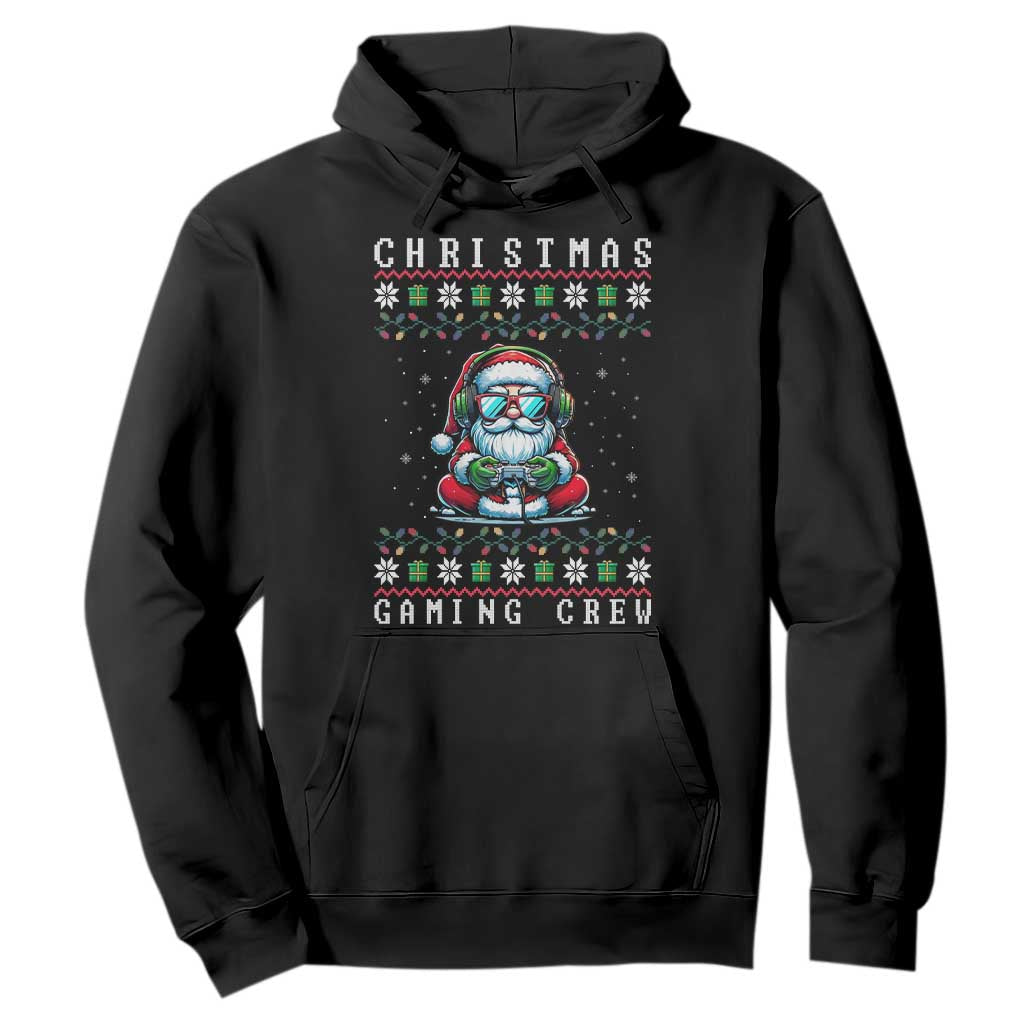 Santa Claus Gamer Hoodie Christmas Gmaing Crew TS14 Black Print Your Wear