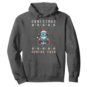 Santa Claus Gamer Hoodie Christmas Gmaing Crew TS14 Dark Heather Print Your Wear