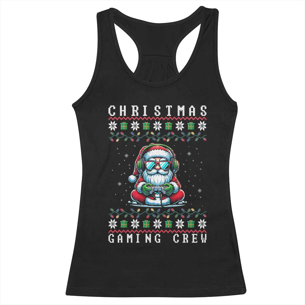 Santa Claus Gamer Racerback Tank Top Christmas Gmaing Crew TS14 Black Print Your Wear