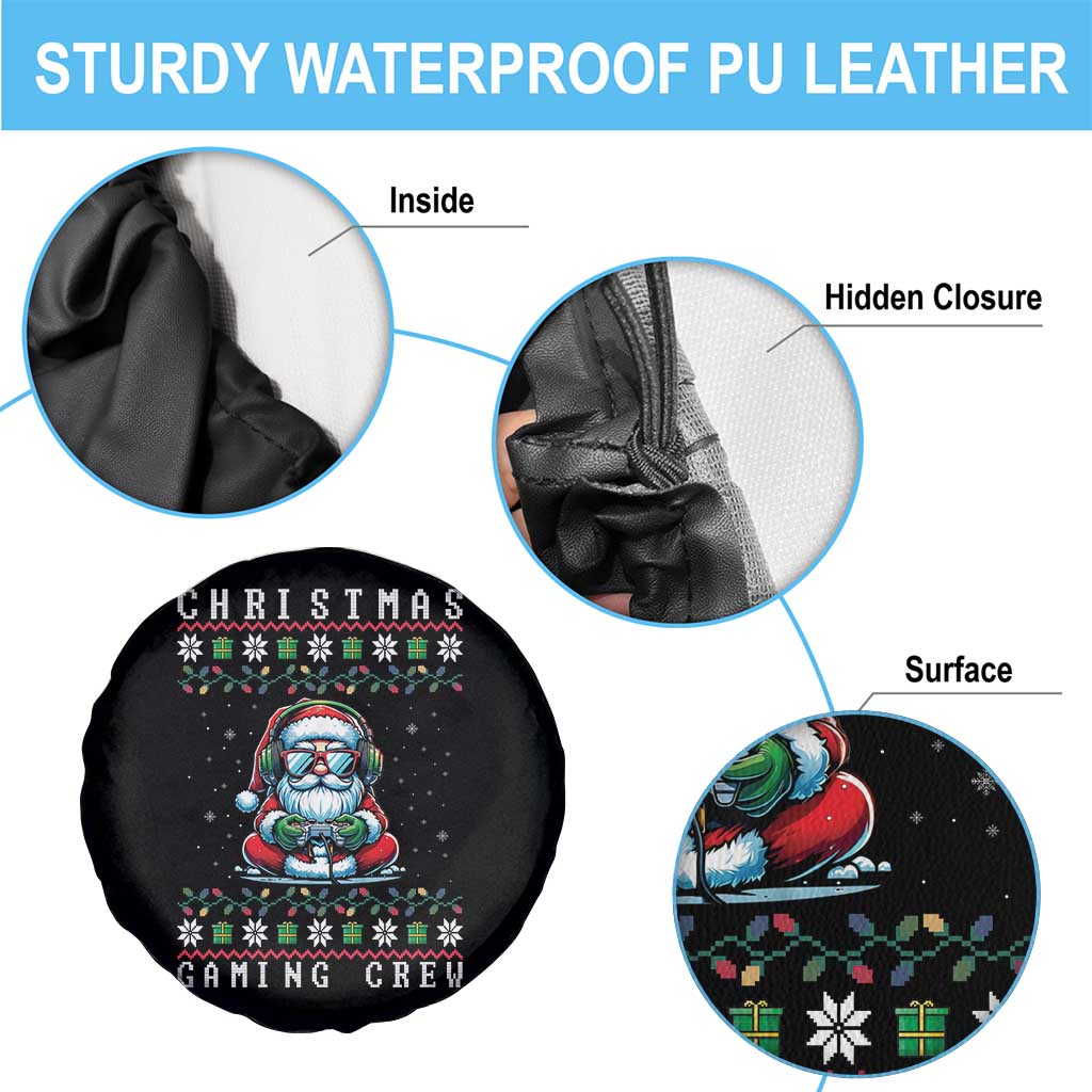 Santa Claus Gamer Spare Tire Cover Christmas Gmaing Crew TS14 Print Your Wear