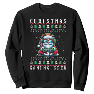 Santa Claus Gamer Sweatshirt Christmas Gmaing Crew TS14 Black Print Your Wear