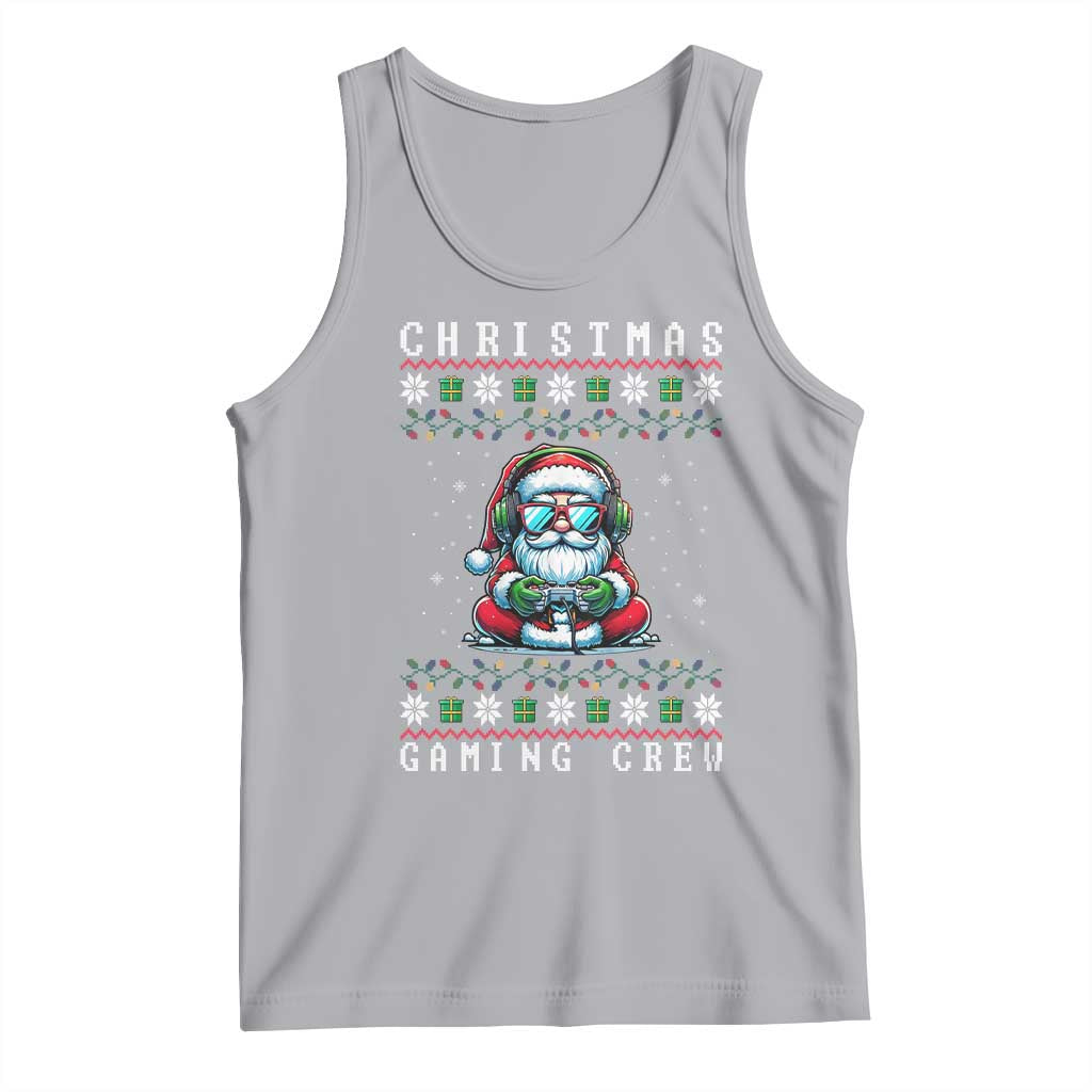 Santa Claus Gamer Tank Top Christmas Gmaing Crew TS14 Athletic Heather Print Your Wear