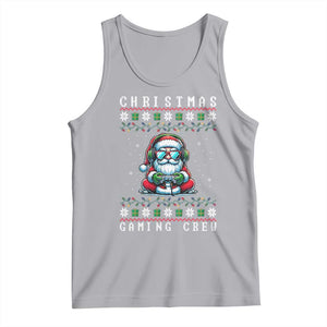 Santa Claus Gamer Tank Top Christmas Gmaing Crew TS14 Athletic Heather Print Your Wear