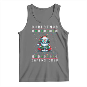 Santa Claus Gamer Tank Top Christmas Gmaing Crew TS14 Black Heather Print Your Wear