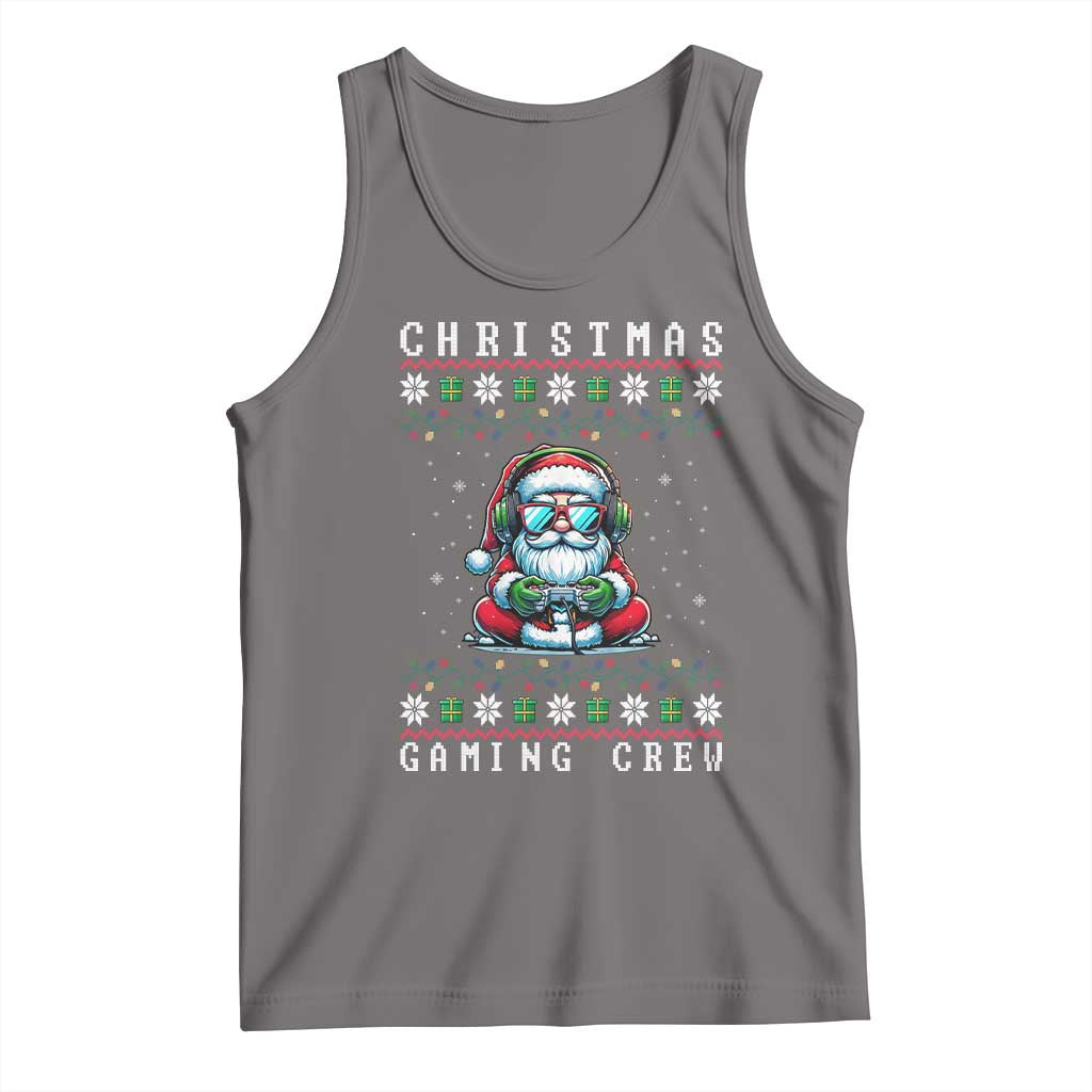 Santa Claus Gamer Tank Top Christmas Gmaing Crew TS14 Deep Heather Print Your Wear