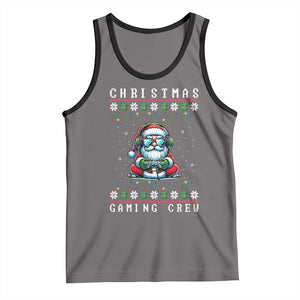 Santa Claus Gamer Tank Top Christmas Gmaing Crew TS14 Deep Heather Black Print Your Wear