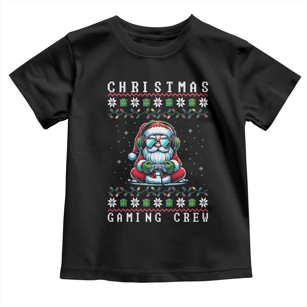 Santa Claus Gamer Toddler T Shirt Christmas Gmaing Crew TS14 Black Print Your Wear