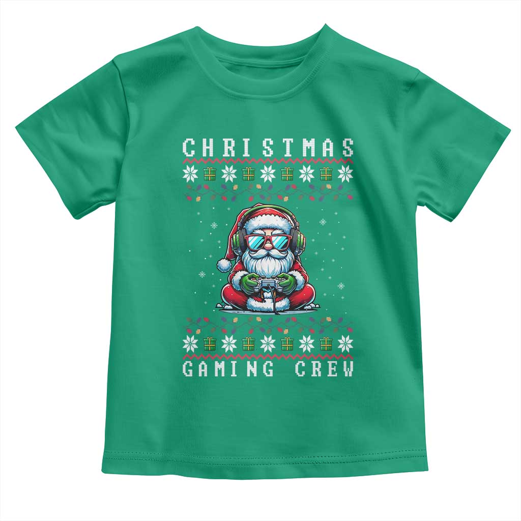 Santa Claus Gamer Toddler T Shirt Christmas Gmaing Crew TS14 Irish Green Print Your Wear