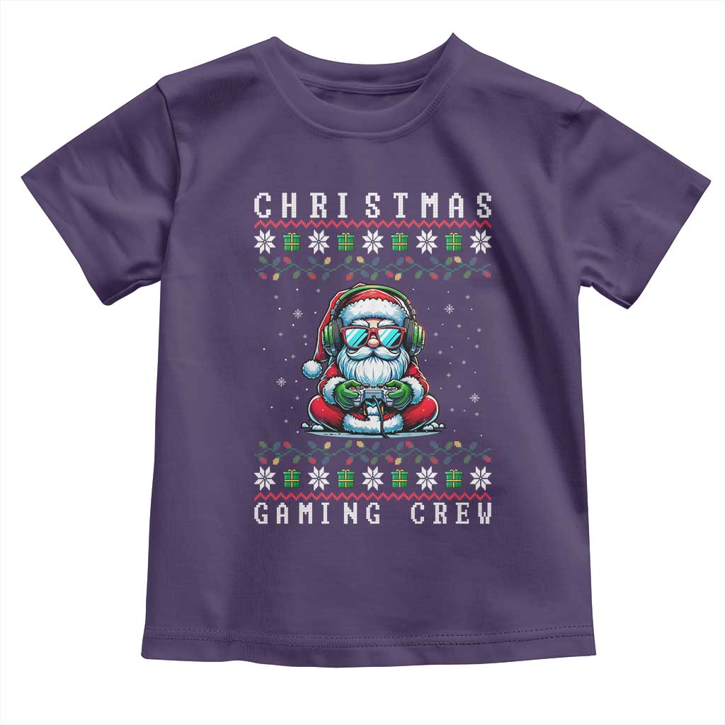 Santa Claus Gamer Toddler T Shirt Christmas Gmaing Crew TS14 Purple Print Your Wear