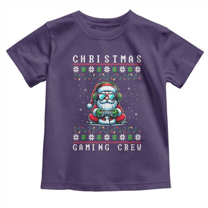 Santa Claus Gamer Toddler T Shirt Christmas Gmaing Crew TS14 Purple Print Your Wear