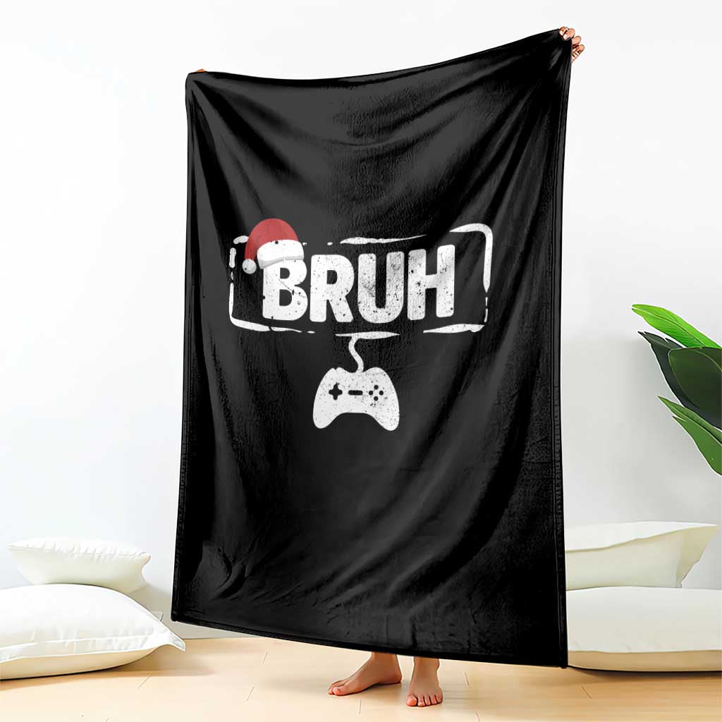 Funny Gaming Christmas Throw Blanket Gamer Bruh Video Game TS14 Print Your Wear