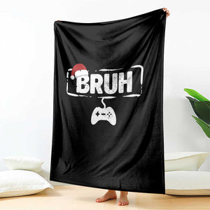 Funny Gaming Christmas Throw Blanket Gamer Bruh Video Game TS14 Print Your Wear