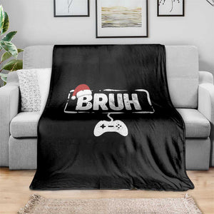 Funny Gaming Christmas Throw Blanket Gamer Bruh Video Game TS14 Print Your Wear