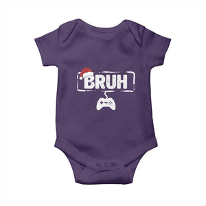 Funny Gaming Christmas Baby Onesie Gamer Bruh Video Game TS14 Purple Print Your Wear