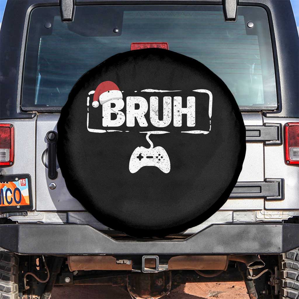 Funny Gaming Christmas Spare Tire Cover Gamer Bruh Video Game TS14 No hole Black Print Your Wear