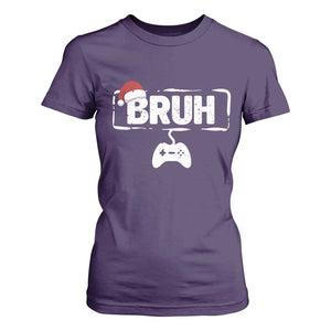 Funny Gaming Christmas T Shirt For Women Gamer Bruh Video Game TS14 Purple Print Your Wear
