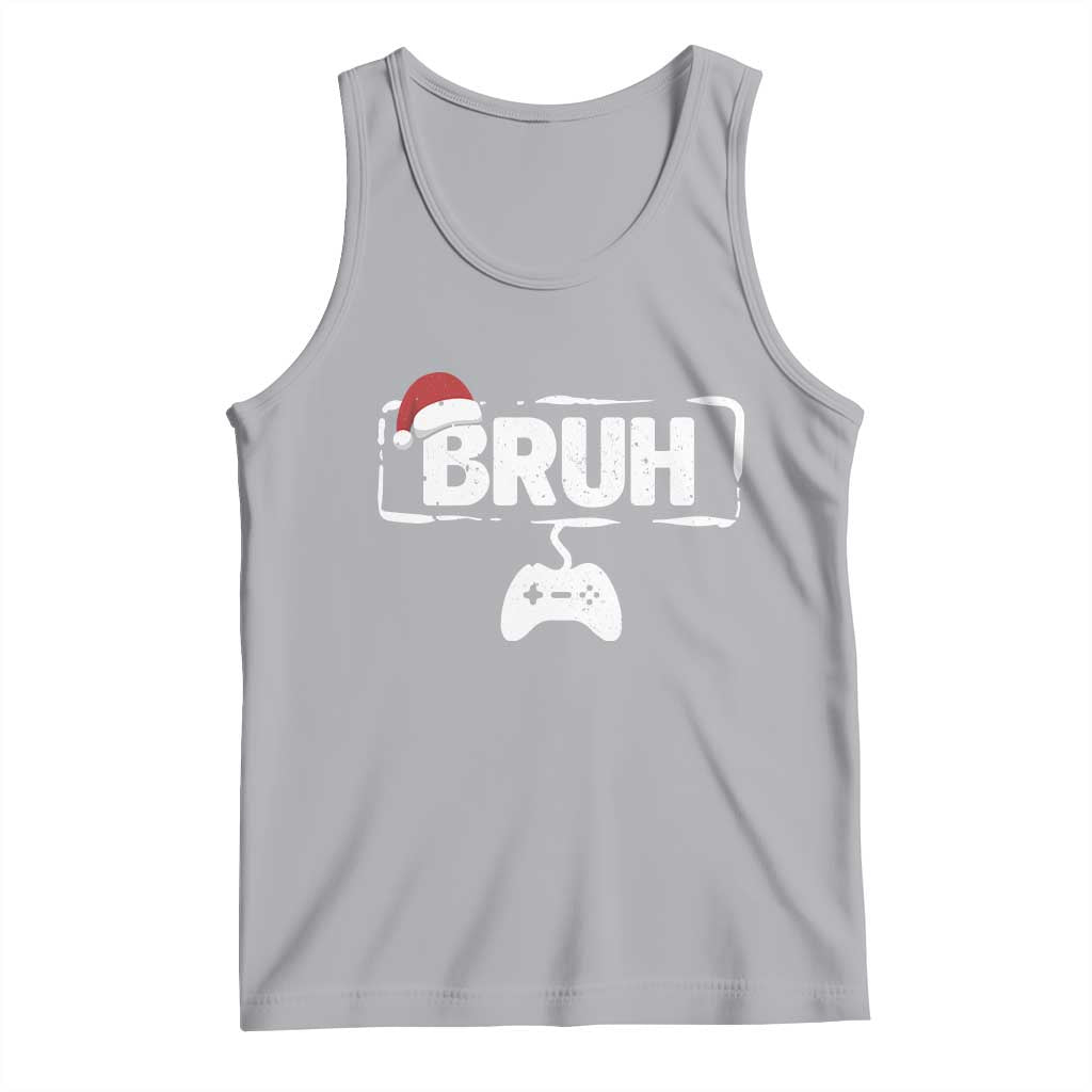 Funny Gaming Christmas Tank Top Gamer Bruh Video Game TS14 Athletic Heather Print Your Wear