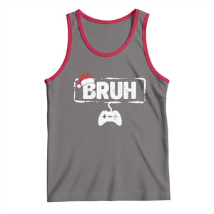 Funny Gaming Christmas Tank Top Gamer Bruh Video Game TS14 Deep Heather Red Print Your Wear