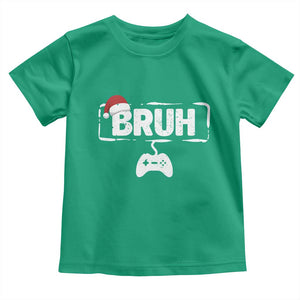 Funny Gaming Christmas Toddler T Shirt Gamer Bruh Video Game TS14 Irish Green Print Your Wear