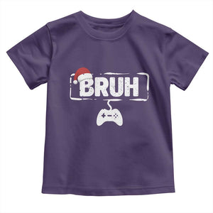 Funny Gaming Christmas Toddler T Shirt Gamer Bruh Video Game TS14 Purple Print Your Wear