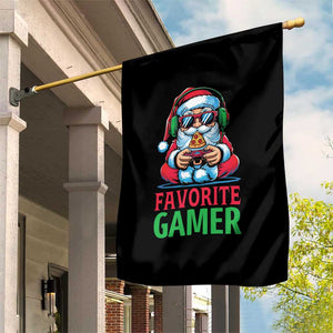 Funny Santa Gamer Christmas Garden Flag TS14 Print Your Wear