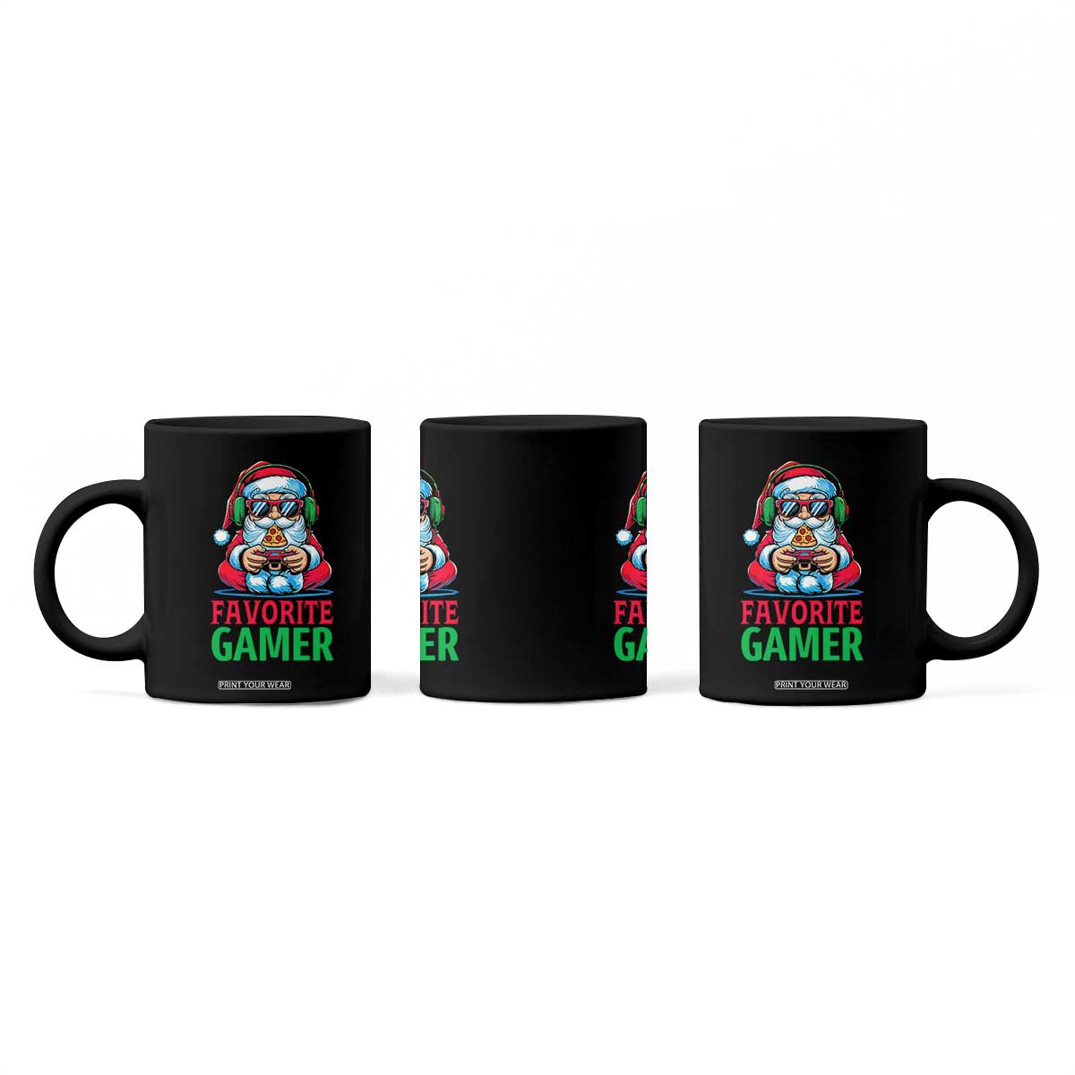 Funny Santa Gamer Christmas Coffee Mug TS14 Print Your Wear